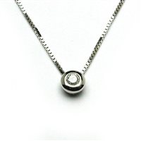 Necklace Salvini Woman in White Gold Diamante 0.14 Ct 24437274 - 24437274